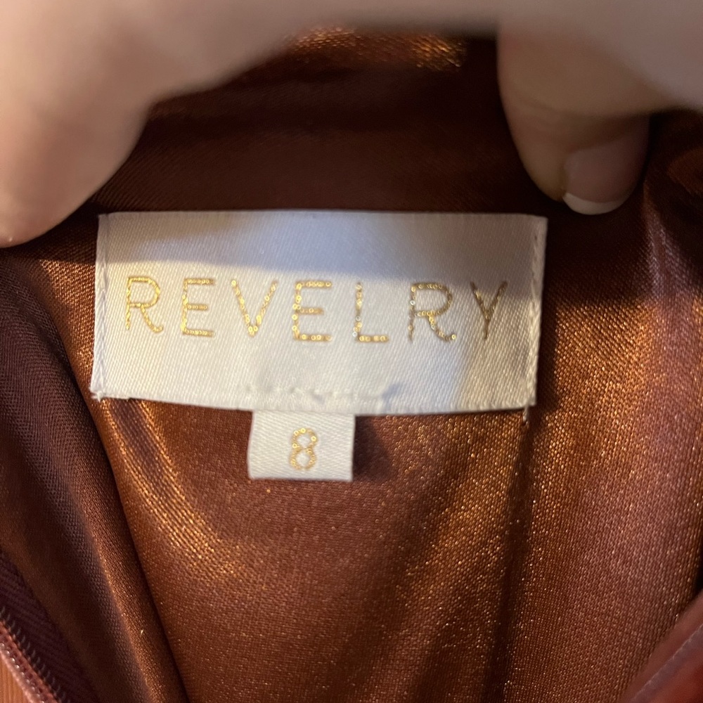 Revelry Blair Velvet Bridesmaids dress.